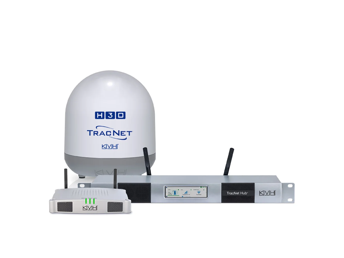 KVH TracNet™ H30 Ku-Band Antenna w/TracNet Hub