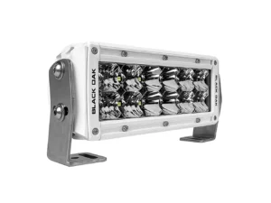 Black Oak Pro Series 3.0 Double Row 6" LED Light Bar - Combo Optics - White Housing