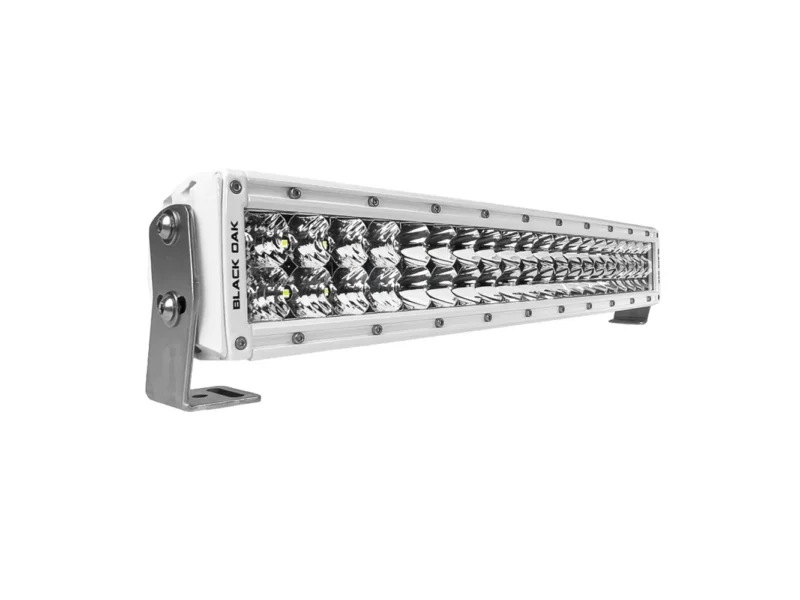 Black Oak Pro Series 3.0 Curved Double Row 20" LED Light Bar - Combo Optics - White Housing