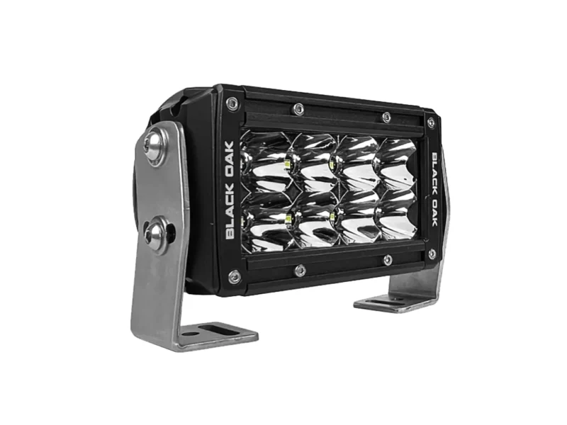 Black Oak Pro Series 3.0 Double Row 4" LED Light Bar - Spot Optics - Black Housing