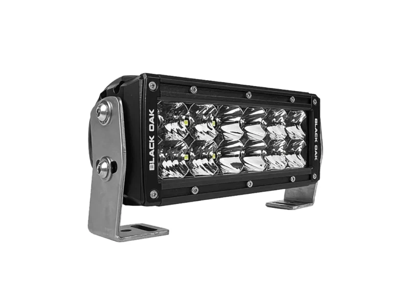 Black Oak Pro Series 3.0 Double Row 6" LED Light Bar - Combo Optics - Black Housing