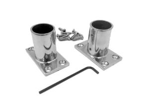 NavPod Stainless Steel Feet f/1.25″ Diameter AngleGuards or Stanchion Kits (Rectangular Base) w/Hardware