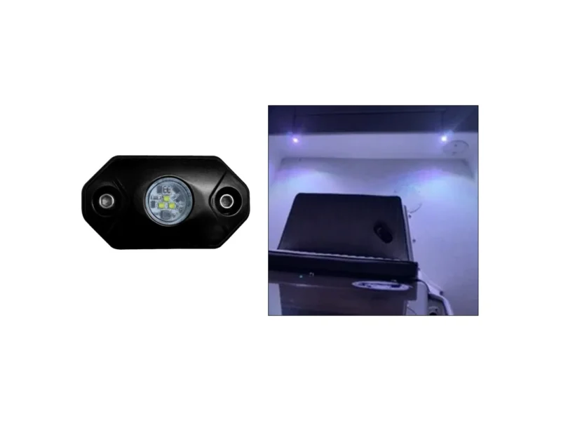 Black Oak Rock Accent Light - White - Black Housing