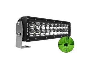 Black Oak Pro Series 3.0 10" 850nm Infrared Double Row LED Light Bar - Combo Optics - Black Housing