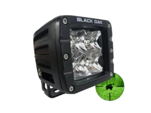 Black Oak Pro Series 3.0 2" 940nm Infrared Pod Light - Flood Optics - Black Housing