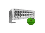 Black Oak Pro Series 3.0 10" 850nm Infrared Marine LED Double Row Light Bar - Combo Optics - White Housing