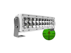Black Oak Pro Series 3.0 10" 850nm Infrared Marine LED Double Row Light Bar - Combo Optics - White Housing
