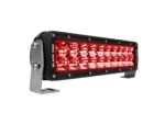 Black Oak 10" Red LED Predator Hunting Light Bar - Combo Optics - Black Housing - Pro Series 3.0