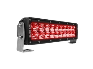 Black Oak 10" Red LED Predator Hunting Light Bar - Combo Optics - Black Housing - Pro Series 3.0