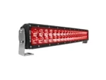 Black Oak 20" Curved Double Row Red LED Predator Hunting Light Bar - Combo Optics - Black Housing - Pro Series 3.0
