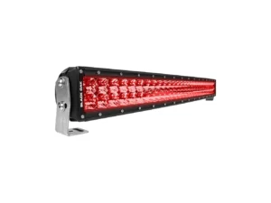 Black Oak 30" Curved Double Row Red LED Predator Hunting Light Bar - Combo Optics - Black Housing - Pro Series 3.0