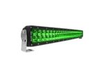 Black Oak 30" Curved Double Row Green LED Hog Hunting Light Bar - Combo Optics - Black Housing - Pro Series 3.0