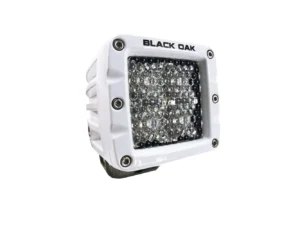 Black Oak 2" Marine LED Pod Light - Diffused Optics - White Housing - Pro Series 3.0
