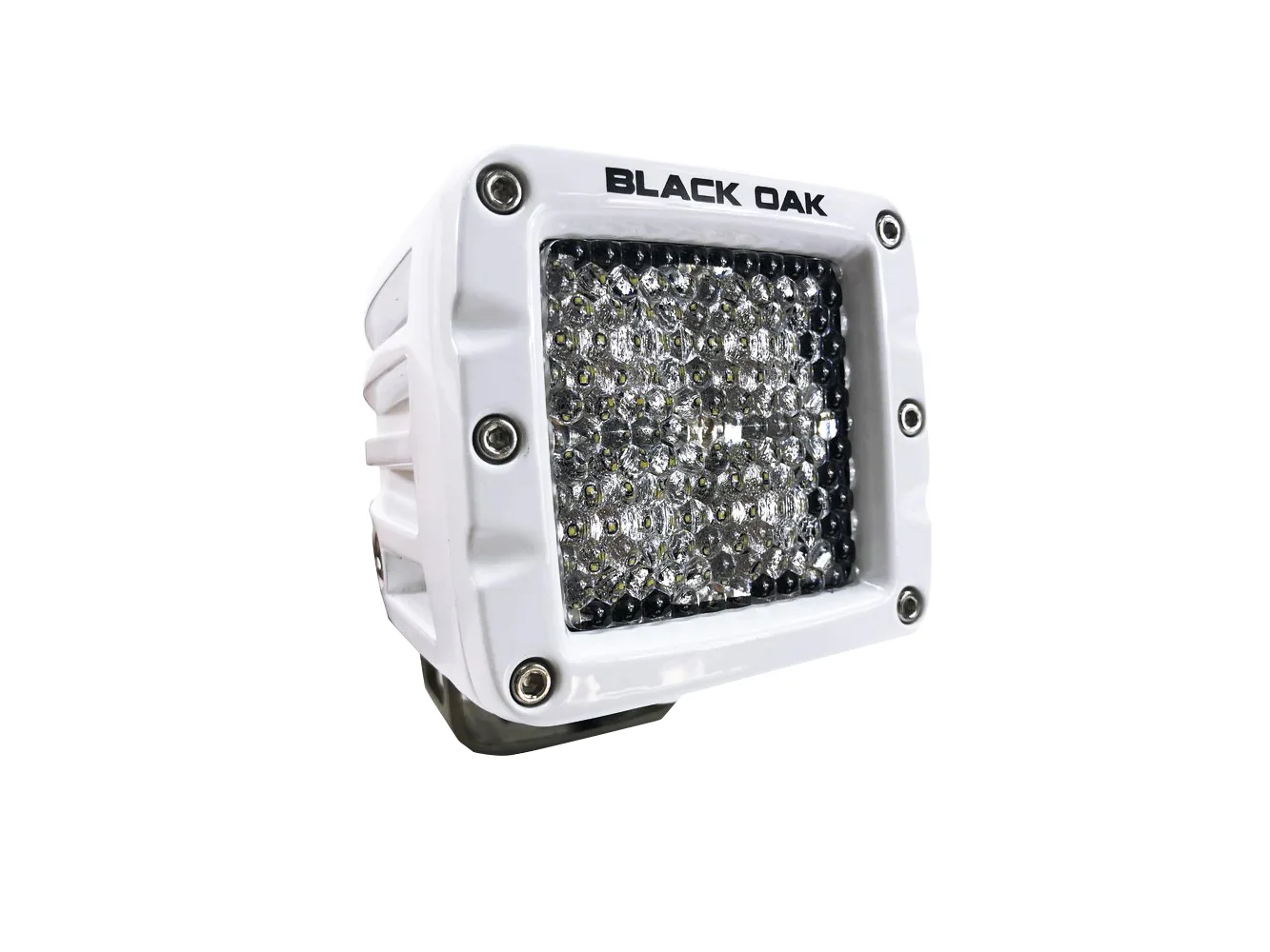 Black Oak 2" Marine LED Pod Light - Diffused Optics - White Housing - Pro Series 3.0