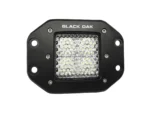 Black Oak 2" Flush Mount LED Pod Light - Flood Optics - Black Housing - Pro Series 3.0