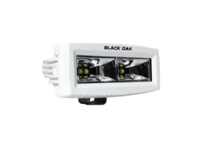 Black Oak 4" Marine Spreader Light - Scene Optics - White Housing - Pro Series 3.0