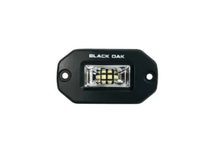Black Oak 2" Marine Flush Mount Spreader Light - Black Housing - Pro Series 3.0