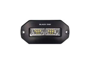 Black Oak 4" Marine Flush Mount Spreader Light - Black Housing - Pro Series 3.0