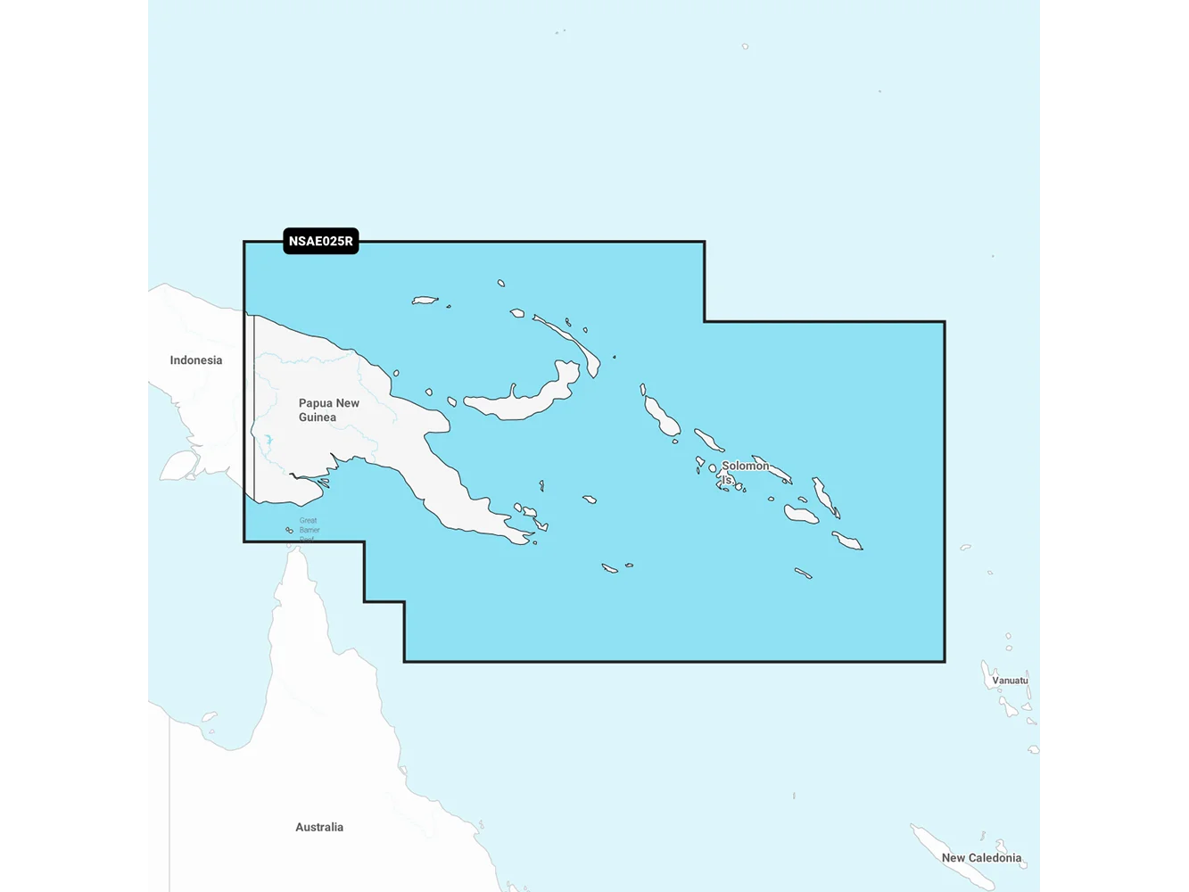 Garmin Navionics+ NSAE025R - Papua New Guinea & Solomon Islands - Marine Chart