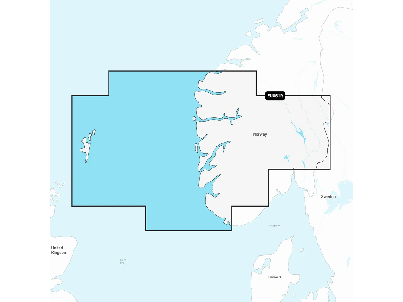 Garmin Navionics+ NSEU051R - Norway, Lista to Sognefjord - Marine Chart