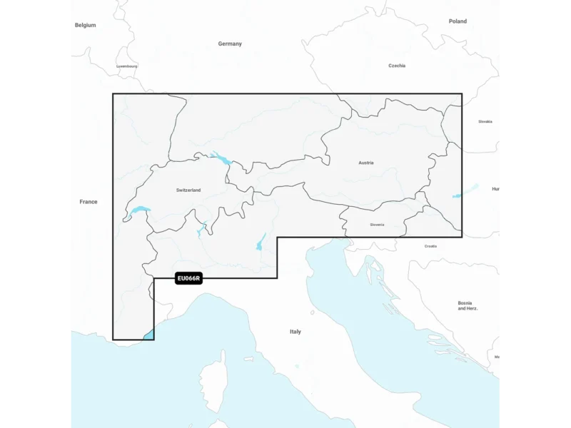 Garmin Navionics+ NSEU066R - Alpine Lakes & Rivers - Marine Chart