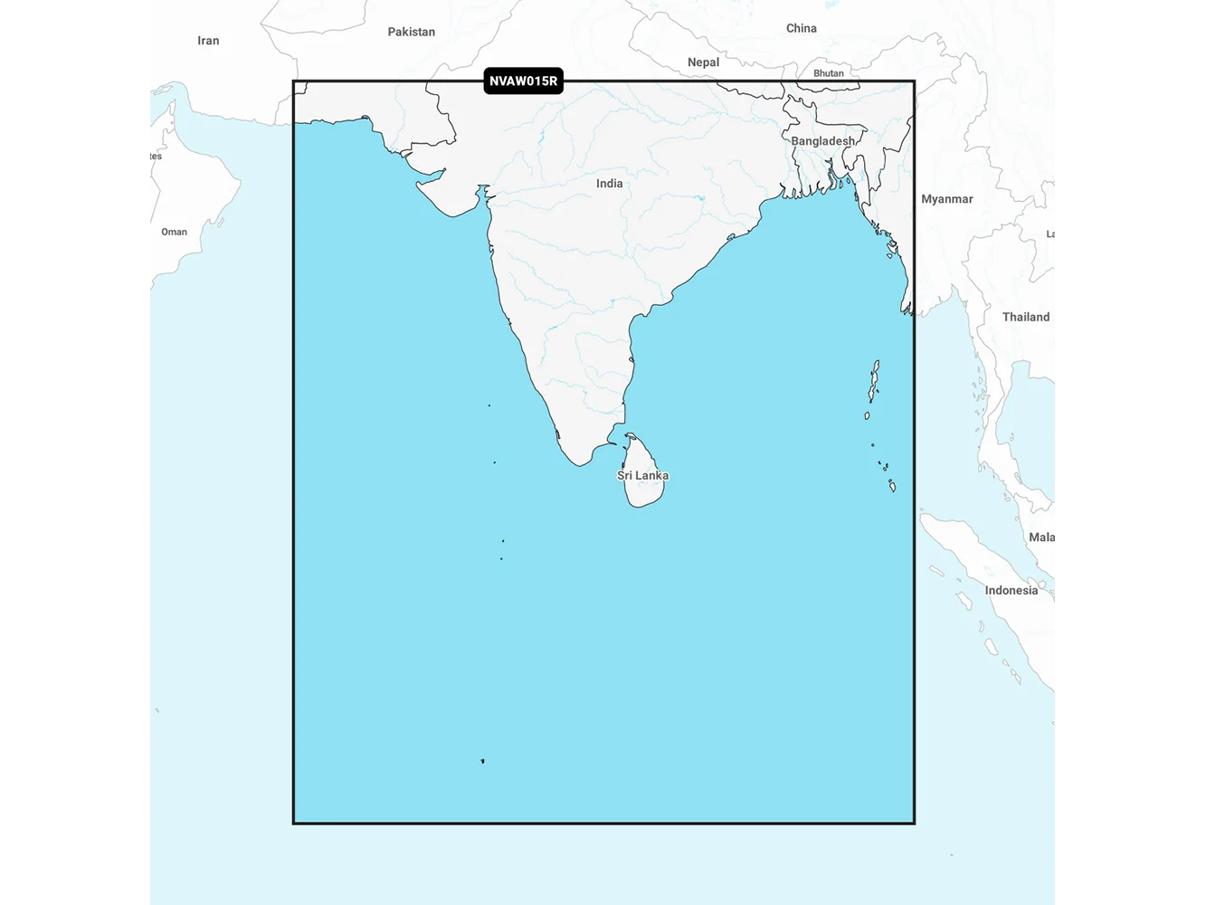 Garmin Navionics Vision+ NVAW015R - Indian Subcontinent - Marine Chart