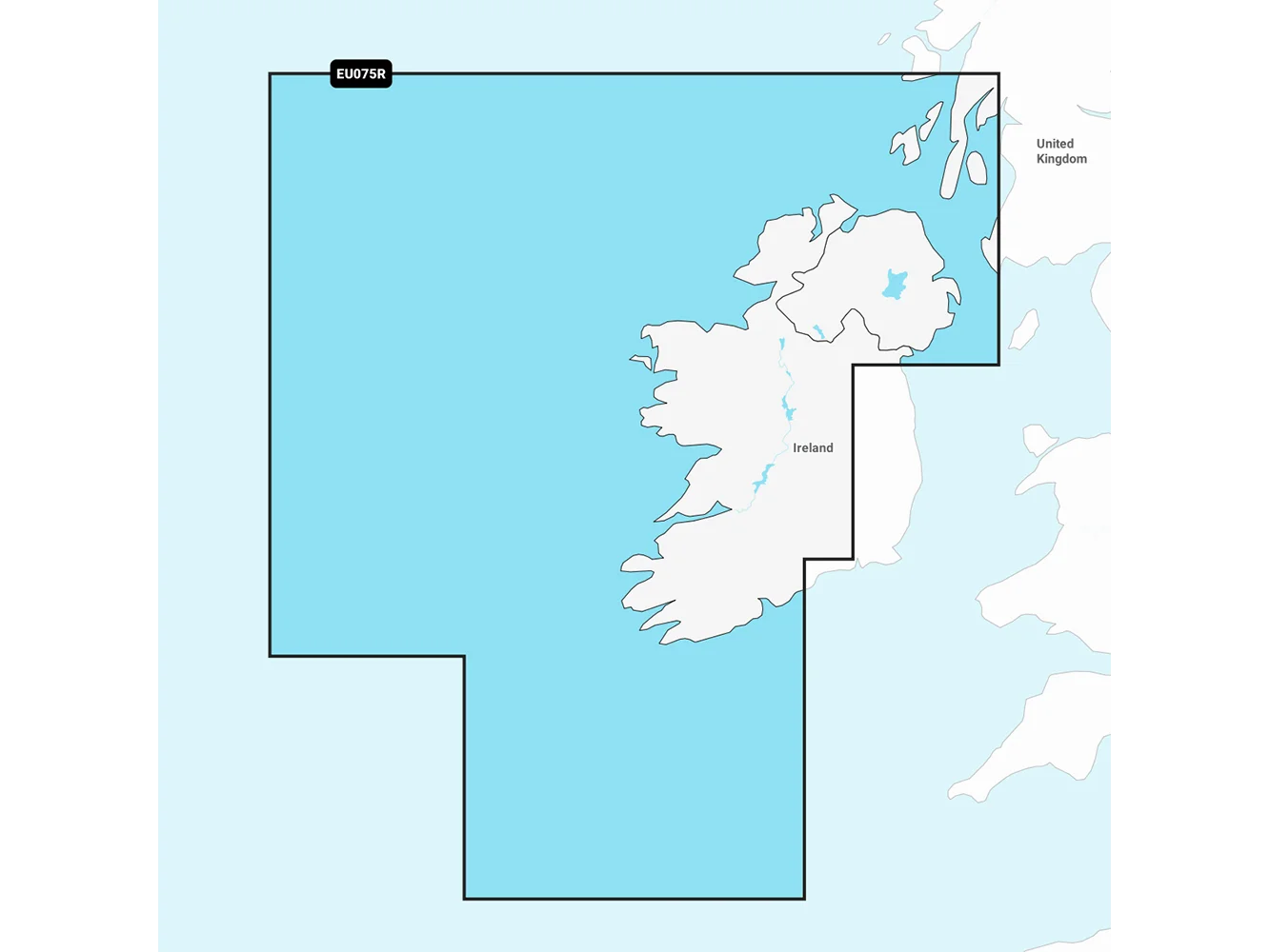 Garmin Navionics Vision+ NVEU075R - Ireland, West Coast - Marine Chart