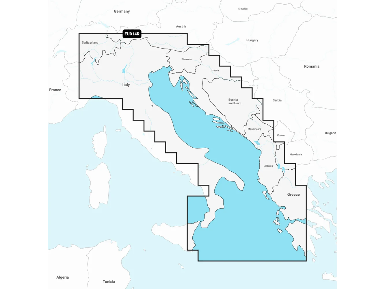 Garmin Navionics Vision+ NVEU014R - Italy, Adriatic Sea - Marine Chart