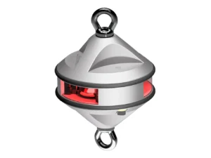 Lopolight Series 200-014 - Hoist Light - 2NM - Red - Silver Housing