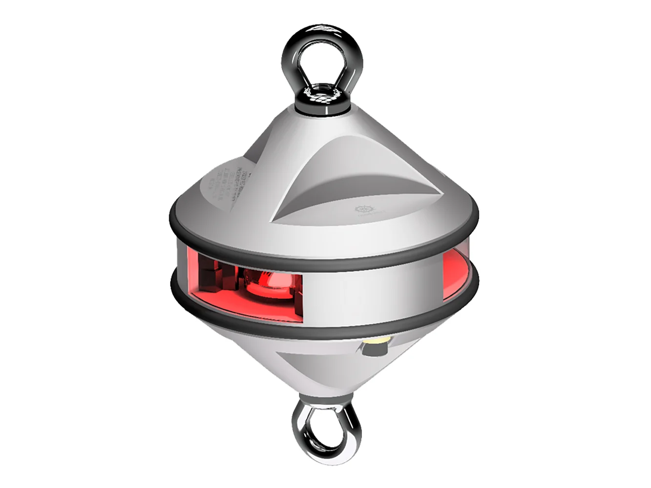 Lopolight Series 200-014 - Hoist Light - 2NM - Red - Silver Housing