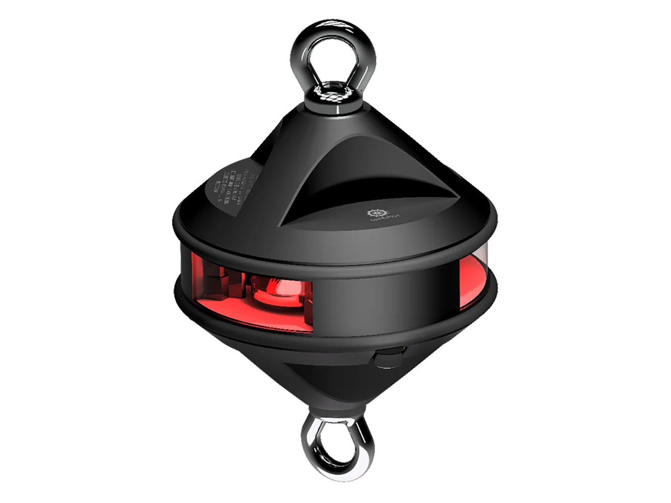 Lopolight Series 200-014 - Hoist Light - 2NM - Red - Black Housing