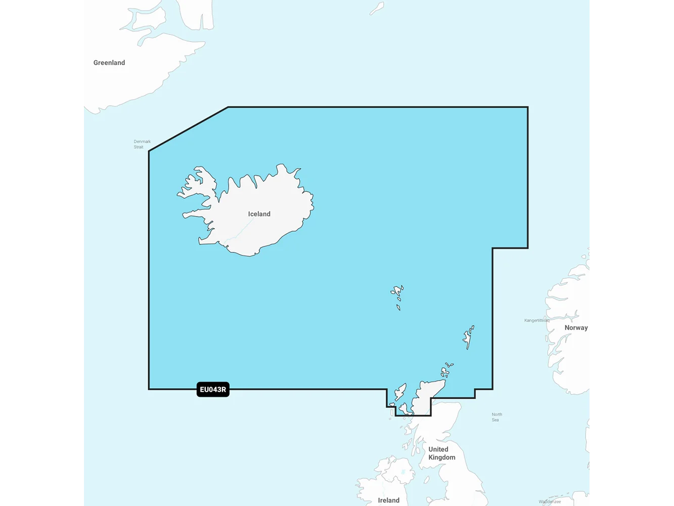 Garmin Navionics Vision+ NVEU043R - Iceland to Orkney - Marine Chart