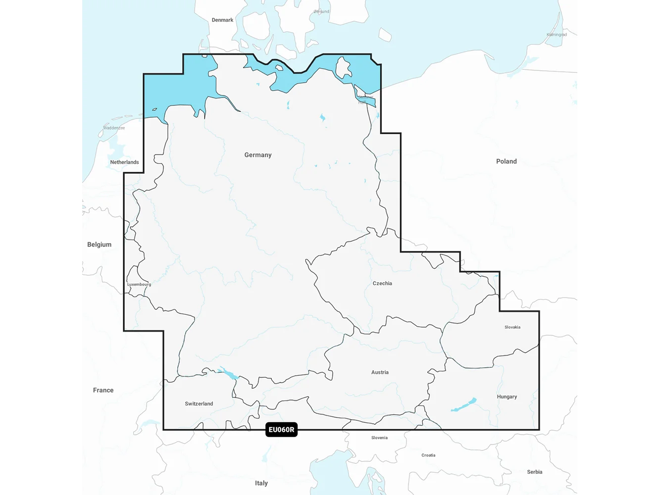 Garmin Navionics Vision+ NVEU060R - Germany, Lakes & Rivers - Inland Marine Chart