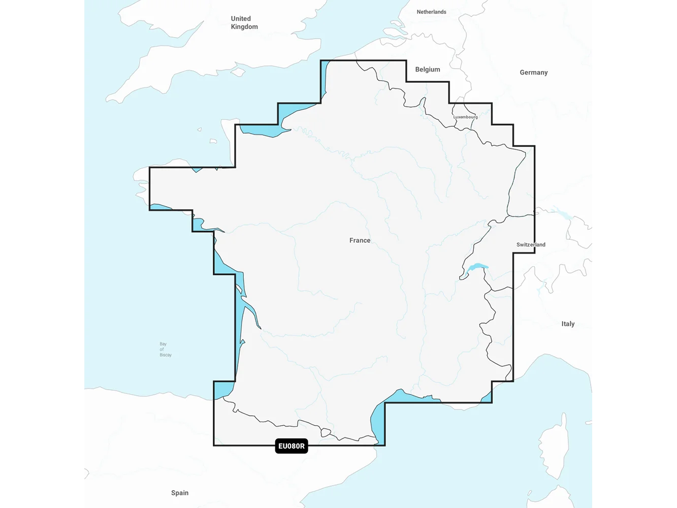 Garmin Navionics Vision+ NVEU080R - France, Lakes & Rivers - Inland Marine Chart
