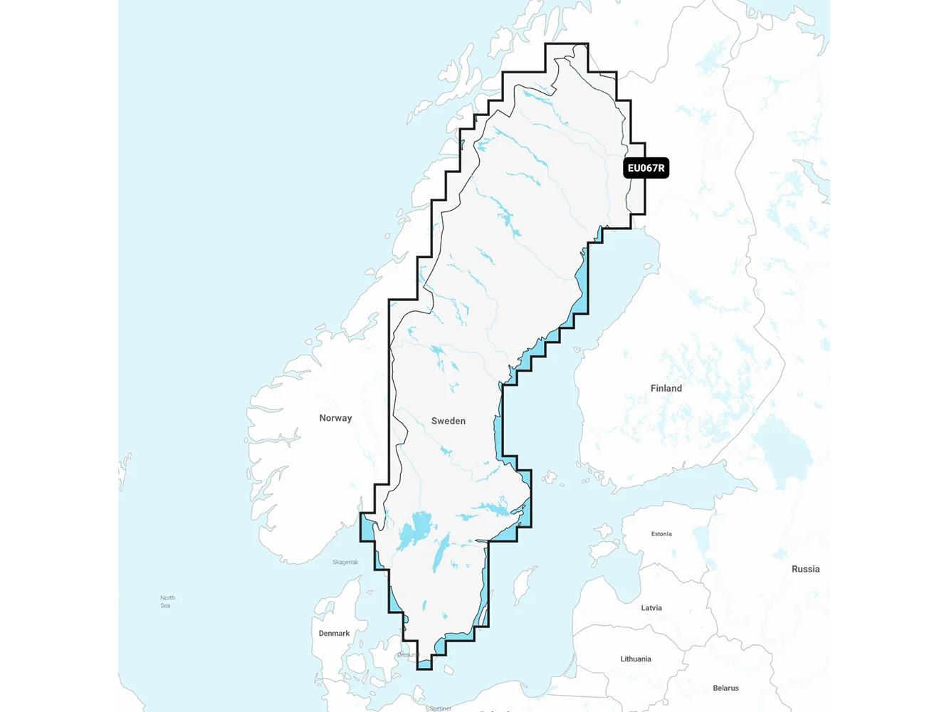 Garmin Navionics Vision+ NVEU067R - Sweden, Lakes & Rivers - Inland Marine Chart