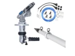 Tigress XD Crank Top Mount System - 18' - Silver Outriggers Pro Series Double Rigging Kit