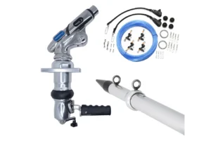 Tigress XD Crank Top Mount System - 18' - Silver Outriggers Pro Series Double Rigging Kit