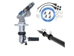 Tigress XD Crank Top Mount System - 18' - Black Outriggers Pro Series Double Rigging Kit