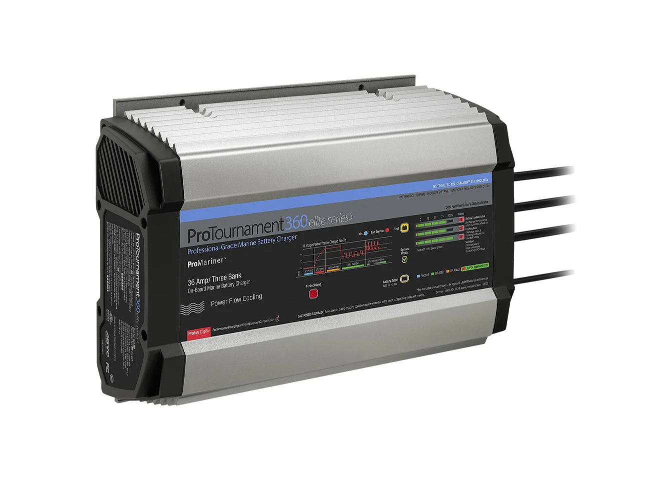 ProMariner ProTournament 360 Elite Series3 3-Bank On-Board Marine Battery Charger