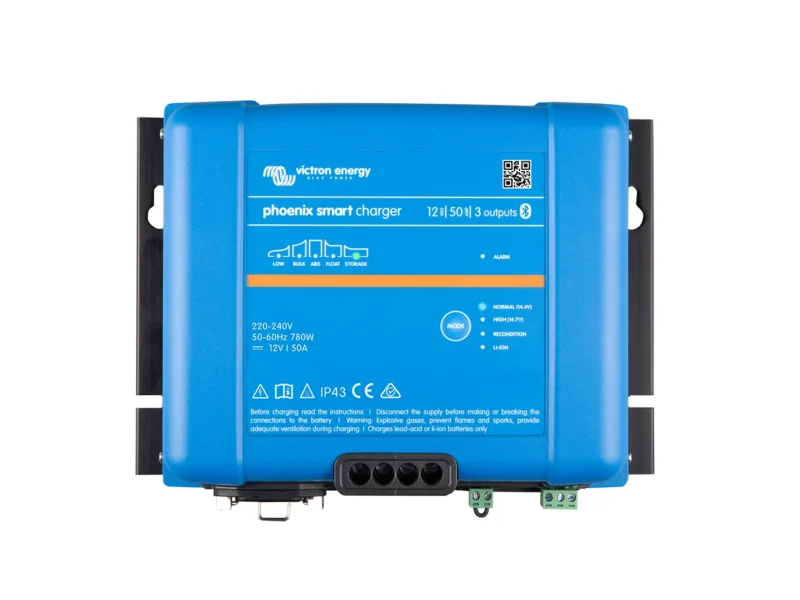 Victron Phoenix Smart IP43 Charger 12/50 (3) 120-240VAC Requires 5-15P Mains Cord