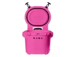 LAKA Coolers 30 Qt Cooler w/Telescoping Handle & Wheels - Pink