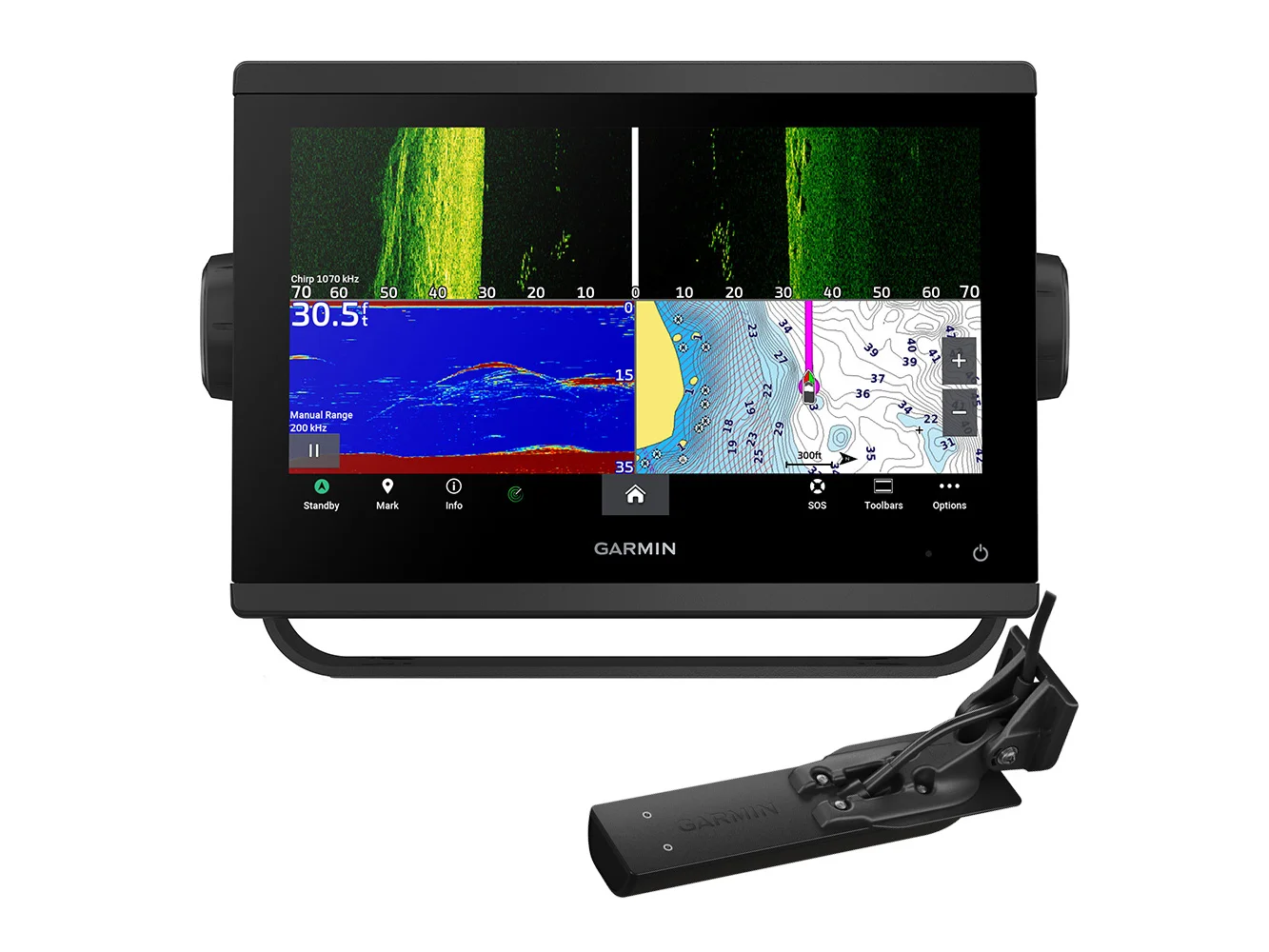 Garmin GPSMAP® 943xsv Combo GPS Fishfinder GN+ w/GT56-TM