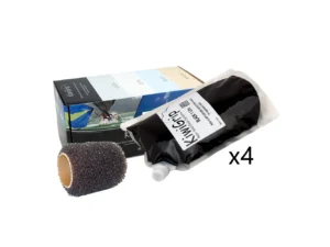 KiwiGrip 4 - 1 Liter Pouches - Black with 4" Roller
