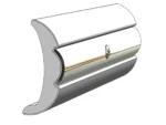 TACO Rigid Vinyl Flex-Core Rub Rail 2" x 7/8" - Frosty White 60'