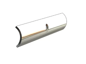 TACO Hollow Back 304 Stainless Steel Rub Rail Insert 3/4" x 6'