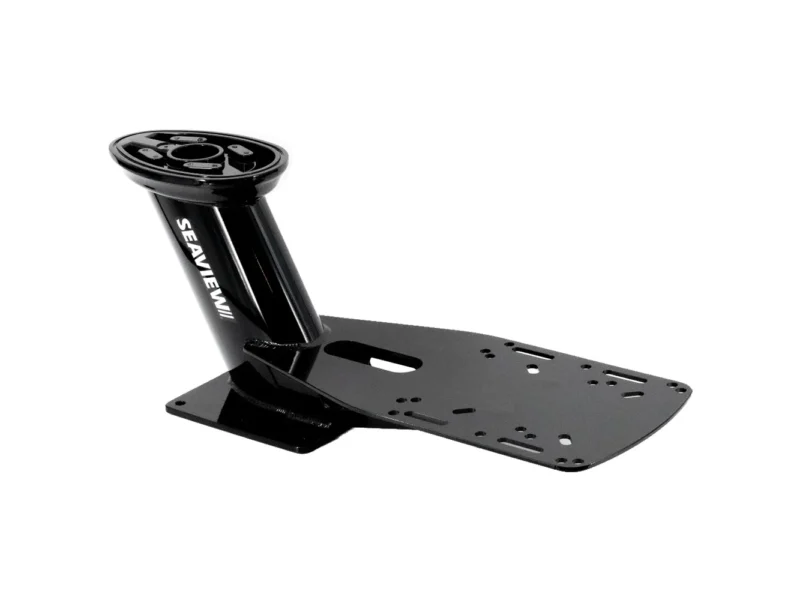 Seaview 13.25" Pre-Drilled Dual Mount f/Most Closed Dome Radars - Black - Top Plate Required