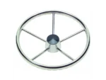 Schmitt Marine 170 Finger Grip Destroyer 5-Spoke 15.5" Stainless Steel Cap 3/4" Tapered Shaft w/Knob