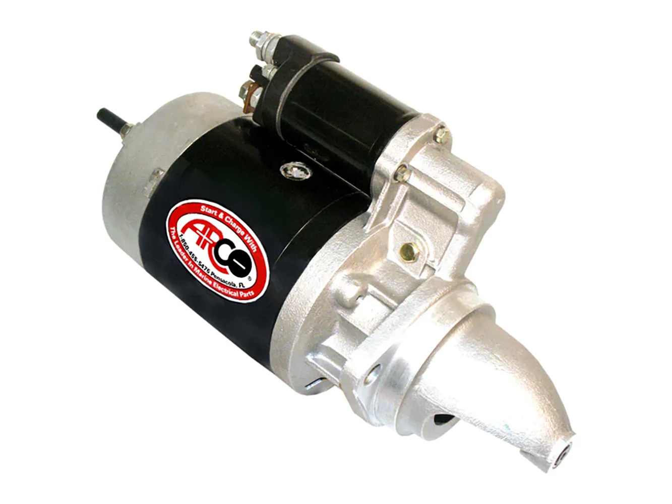ARCO Marine Top Mount Inboard Starter - Clockwise Rotation
