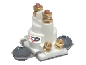 ARCO Marine Outboard Solenoid w/Flat Isolated Base & White Housing