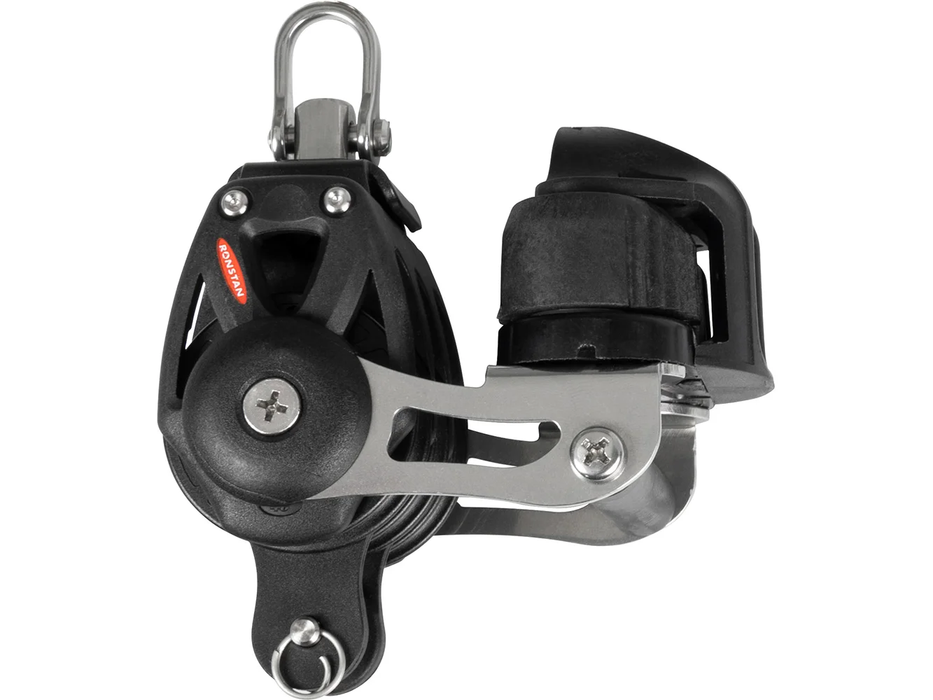 Ronstan Series 40 Orbit BB Triple Block w/Becket, Cleat & Swivel Shackle